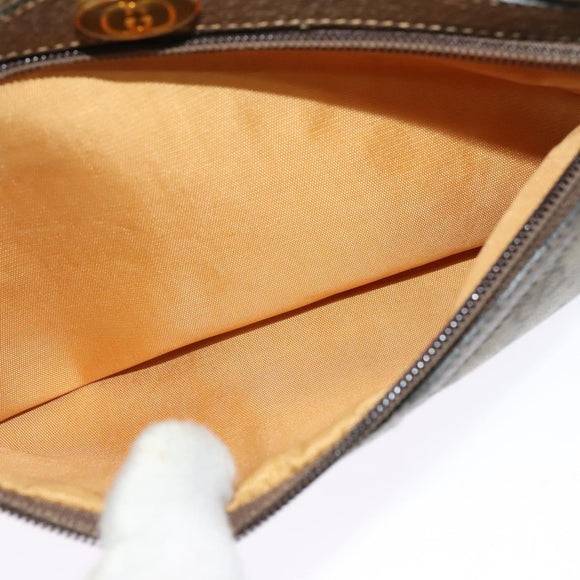 GUCCI GG Supreme Web Sherry Line Bag PVC Beige Gold 904 02 004 Auth 137440