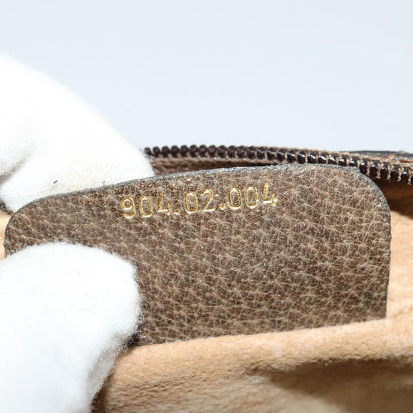 GUCCI GG Supreme Web Sherry Line Bag PVC Beige Gold 904 02 004 Auth 137440