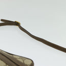 GUCCI GG Supreme Web Sherry Line Bag PVC Beige Gold 904 02 004 Auth 137440-8