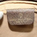 GUCCI GG Supreme Web Sherry Line Shoulder Bag PVC Beige Gold Auth 137441-15