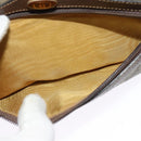 GUCCI GG Supreme Web Sherry Line Shoulder Bag PVC Beige Gold Auth 137441-19