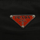 PRADA Shoulder Bag Nylon Leather Black Silver Auth 137443-19