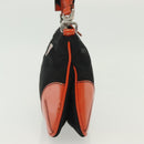 PRADA Shoulder Bag Nylon Leather Black Silver Auth 137443-3