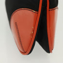 PRADA Shoulder Bag Nylon Leather Black Silver Auth 137443-4