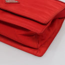 PRADA Shoulder Bag Nylon Red Auth 137444-9
