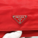 PRADA Shoulder Bag Nylon Red Auth 137444-17