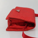 PRADA Shoulder Bag Nylon Red Auth 137444-4