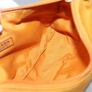 PRADA Hand Bag Nylon Orange Silver Auth 137445-19