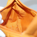 PRADA Hand Bag Nylon Orange Silver Auth 137445-20