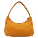 PRADA Hand Bag Nylon Orange Silver Auth 137445-2