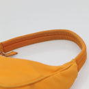 PRADA Hand Bag Nylon Orange Silver Auth 137445-8