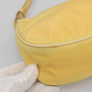PRADA Shoulder Bag Nylon Yellow Gold Auth 137446-15