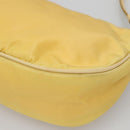 PRADA Shoulder Bag Nylon Yellow Gold Auth 137446-16