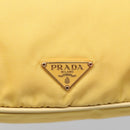 PRADA Shoulder Bag Nylon Yellow Gold Auth 137446-18