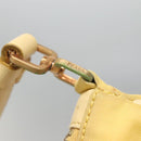 PRADA Shoulder Bag Nylon Yellow Gold Auth 137446-9