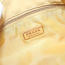 PRADA Shoulder Bag Nylon Yellow Gold Auth 137446-19