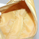 PRADA Shoulder Bag Nylon Yellow Gold Auth 137446-11