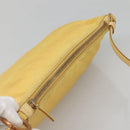 PRADA Shoulder Bag Nylon Yellow Gold Auth 137446-6