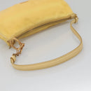 PRADA Shoulder Bag Nylon Yellow Gold Auth 137446-7