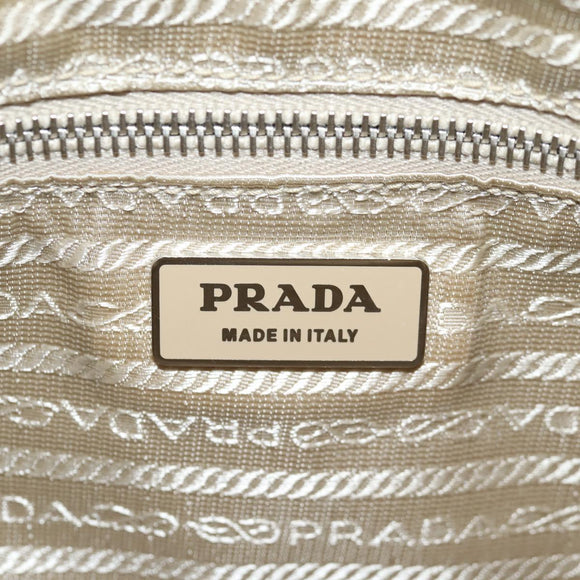 PRADA Shoulder Bag Nylon Purple Silver Auth 137447V