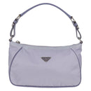 PRADA Shoulder Bag Nylon Purple Silver Auth 137447V-13