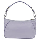 PRADA Shoulder Bag Nylon Purple Silver Auth 137447V-2