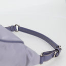 PRADA Shoulder Bag Nylon Purple Silver Auth 137447V-8