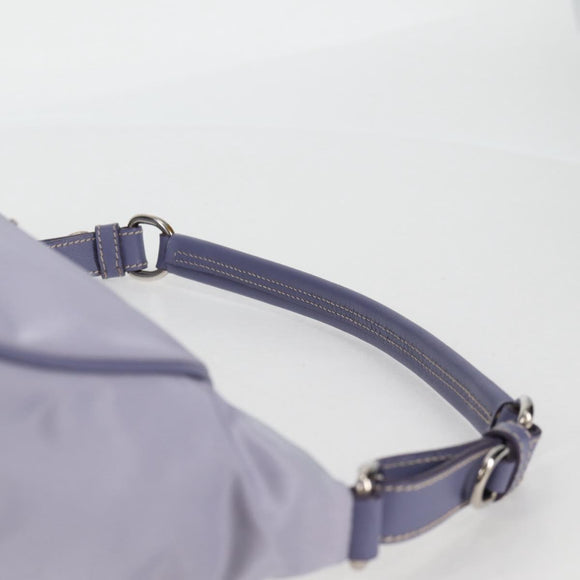 PRADA Shoulder Bag Nylon Purple Silver Auth 137447V