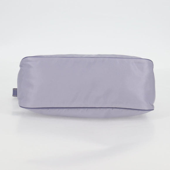PRADA Shoulder Bag Nylon Purple Silver Auth 137447V