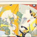 HERMES Carre 90 Scarf ""CA DECOIFFE!"" Silk Beige Auth 137450M-3