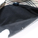 BURBERRY Nova Check Shoulder Bag Canvas Beige Auth 137455-20
