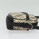 BURBERRY Nova Check Shoulder Bag Canvas Beige Auth 137455-4