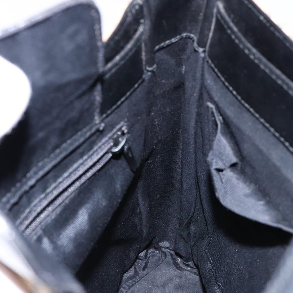 BURBERRY Nova Check Shoulder Bag Canvas Leather Beige Gold Auth 137456