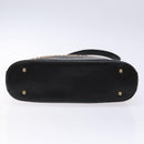 BURBERRY Nova Check Shoulder Bag Canvas Leather Beige Gold Auth 137456-5