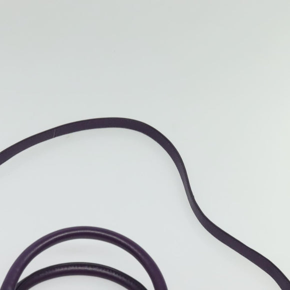 PRADA Hand Bag Nylon 2way Purple Gold Auth 137460