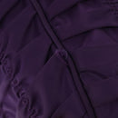 PRADA Hand Bag Nylon 2way Purple Gold Auth 137460-9