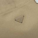 PRADA Tote Bag Canvas Beige Auth 137463-17