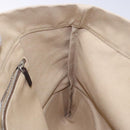 PRADA Tote Bag Canvas Beige Auth 137463-18