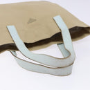 PRADA Tote Bag Canvas Beige Auth 137463-7