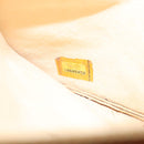 CHANEL punching Tote Bag Patent leather Yellow Silver CC Auth 137464-12