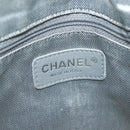 CHANEL Mademoiselle Double Chain Bag Leather Peppermint Silver CC Auth 137465-18