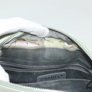 CHANEL Mademoiselle Double Chain Bag Leather Peppermint Silver CC Auth 137465-23
