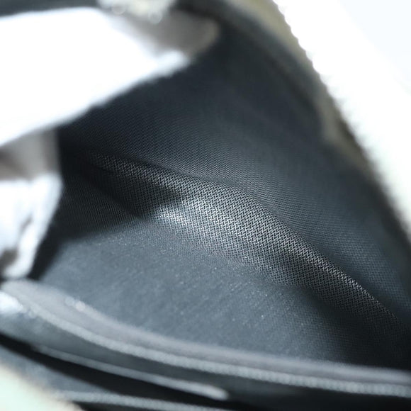 CHANEL Mademoiselle Double Chain Bag Leather Peppermint Silver CC Auth 137465