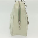 CHANEL Mademoiselle Double Chain Bag Leather Peppermint Silver CC Auth 137465-6