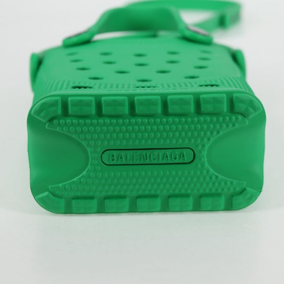 BALENCIAGA Shoulder Bag Rubber Crocs Collaboration Green Auth 137470M