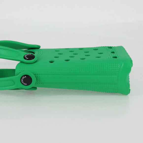 BALENCIAGA Shoulder Bag Rubber Crocs Collaboration Green Auth 137470M