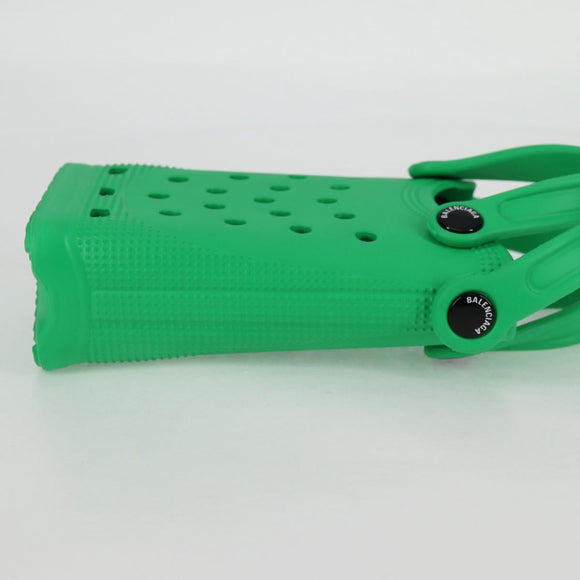 BALENCIAGA Shoulder Bag Rubber Crocs Collaboration Green Auth 137470M