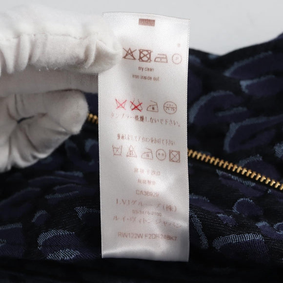 LOUIS VUITTON One Piece Shirt Denim Navy LV Auth 137475M