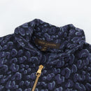 LOUIS VUITTON One Piece Shirt Denim Navy LV Auth 137475M-5