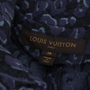 LOUIS VUITTON One Piece Shirt Denim Navy LV Auth 137475M-6